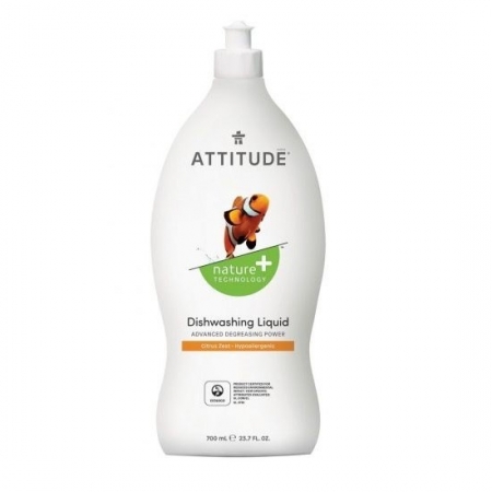 ATTITUDE Płyn do mycia naczyń SKÓRKA CYTRYNOWA 700ml